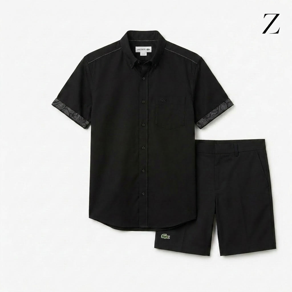 Lacoste Sæt: Skjorte & Shorts
