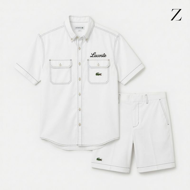 Lacoste Sæt: Skjorte og Shorts
