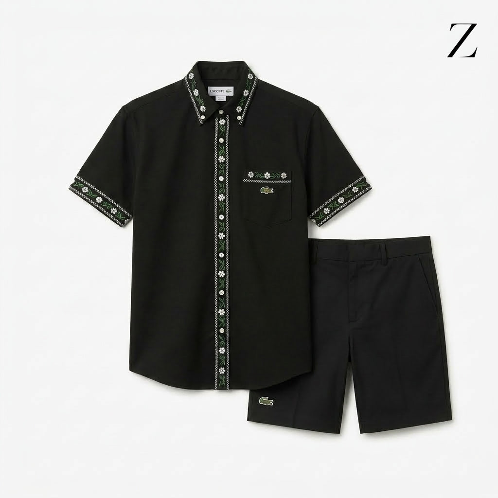 Lacoste Sæt: Skjorte og Shorts