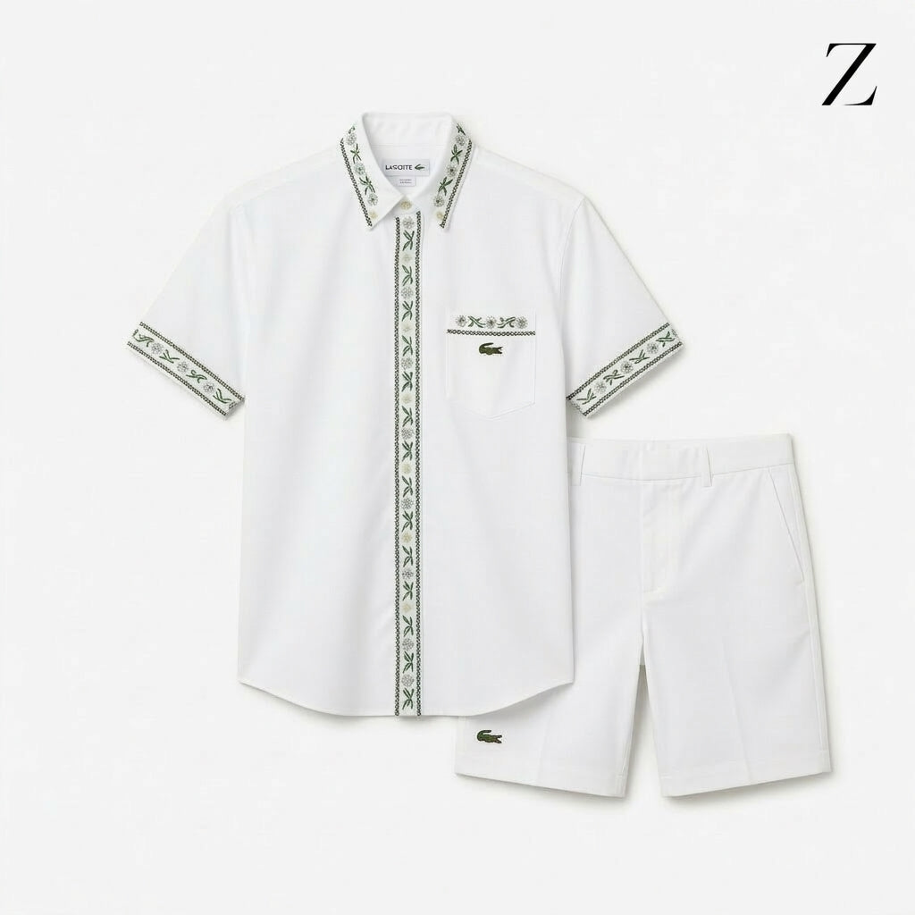 Lacoste Sæt: Skjorte og Shorts