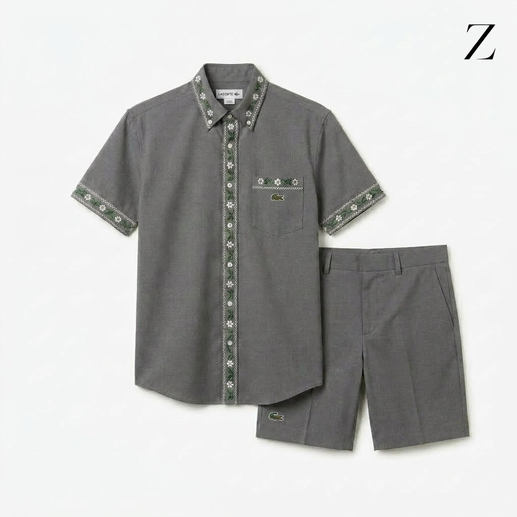 Lacoste Sæt: Skjorte og Shorts
