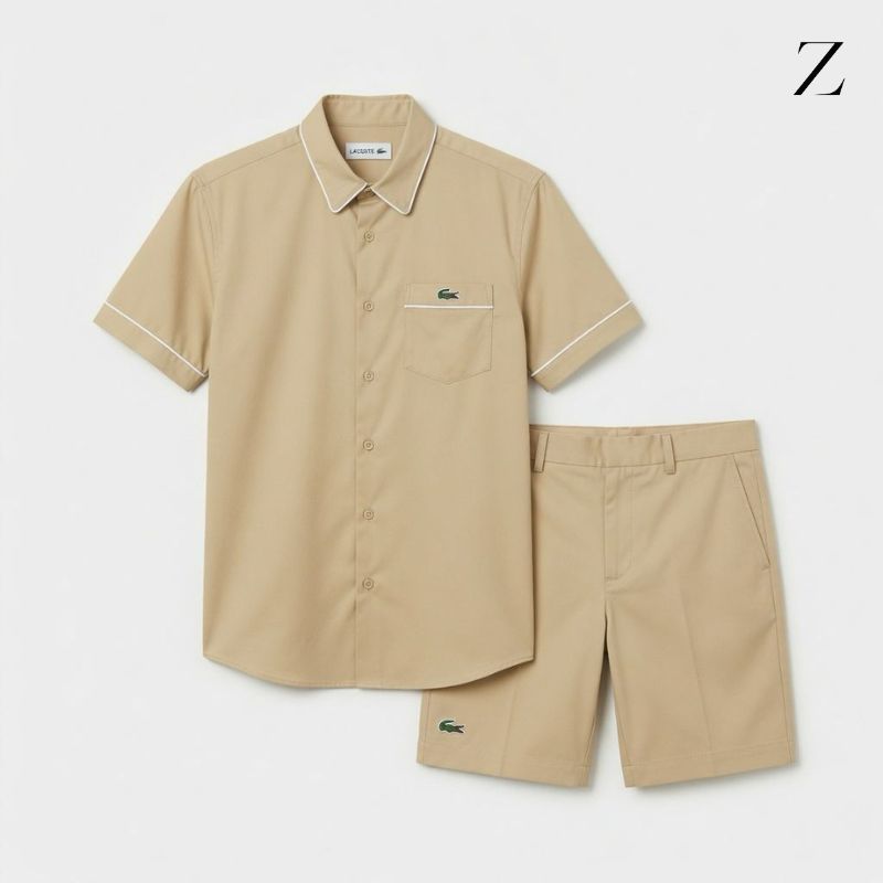 Lacoste Sæt: Skjorte og Shorts